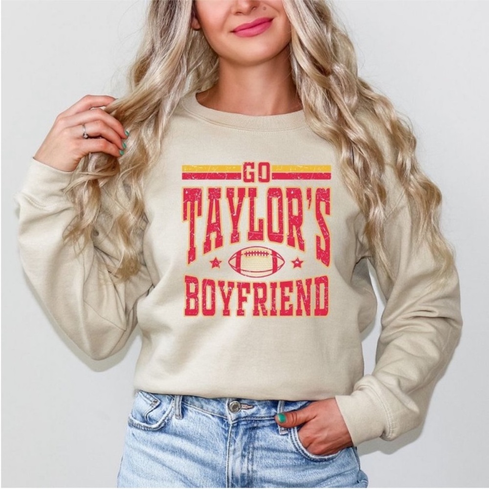 Women’s small crew neck Go Taylor Swift’s Boyfriend Kansas City Chiefs